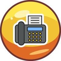 Fax Machine Vector Icon