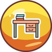 Work Desk Vector Icon