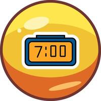 Digital Clock Vector Icon