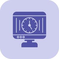 Time Management Glyph Tritone Icon vector