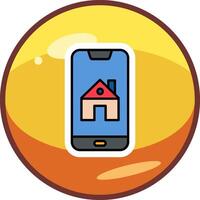 Smartphone House Control Vector Icon