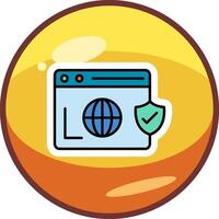 Secure  Browser Vector Icon