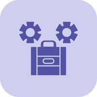 Management Glyph Tritone Icon vector