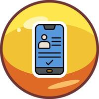 Smartphone Id Vector Icon