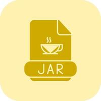 Jar Glyph Tritone Icon vector