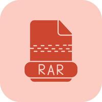 rar glifo tritono icono vector