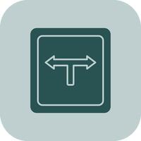 Direction Glyph Tritone Icon vector
