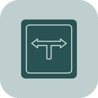 Direction Glyph Tritone Icon vector