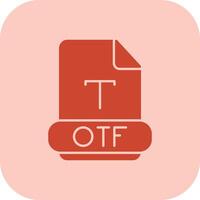 otf glifo tritono icono vector