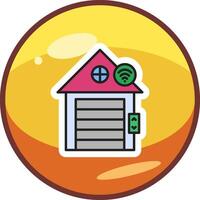 Smart Garage Vector Icon