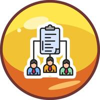 Work distribution Vector Icon