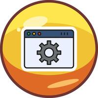 Web Page Setting Vector Icon
