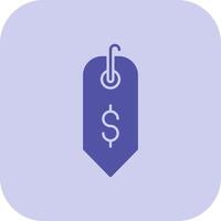 Dollar Sign Glyph Tritone Icon vector