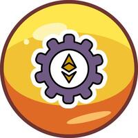Ethereum Setting Vector Icon