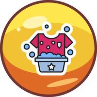 Washing Clothes Vector Icon