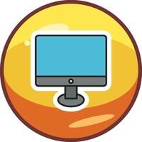 Moniter Screen Vector Icon