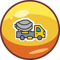 Cement Truck Vector Icon