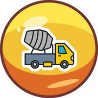 Cement Truck Vector Icon