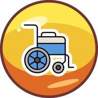 Wheel Chair Vector Icon