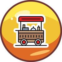 Food Cart Vector Icon