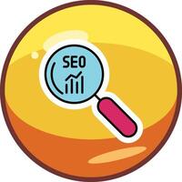 Seo Search Vector Icon