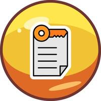 Keyword Notes Vector Icon