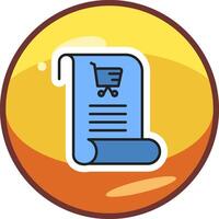 Shopping List Vector Icon