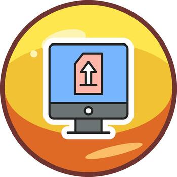 subir archivo vecto icono vector