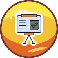 Presentation Completed Vector Icon