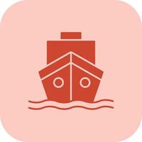 Shipping Glyph Tritone Icon vector