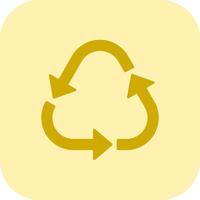 Recycle Glyph Tritone Icon vector