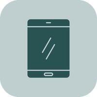 Smartphone Glyph Tritone Icon vector