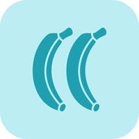 Bananas Glyph Tritone Icon vector