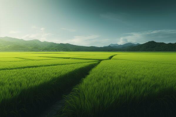 AI generated Rich and large fields. Generate AI