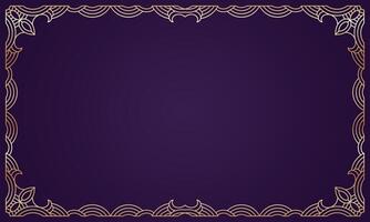 Gold frame art, line art frame, decorative, ornamental frame. - Vector. vector