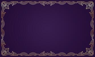 Gold frame art, line art frame, decorative, ornamental frame. - Vector. vector