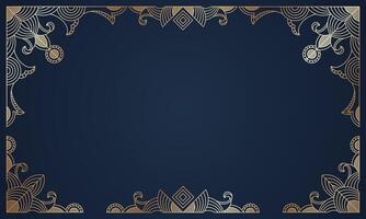 Gold frame art, line art frame, decorative, ornamental frame. - Vector. vector