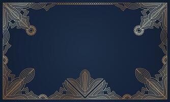 Gold frame art, line art frame, decorative, ornamental frame. - Vector. vector