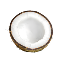 AI generated Coconut isolated on transparent background png