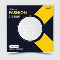 Fashion Social Media Post Template Design vector