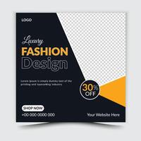 Fashion Social Media Post Template Design vector