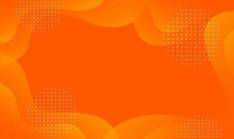 Simple abstract colorful orange background with fluid wavy shape. Suitable for businesses selling banners, events, templates, pages, and others vector