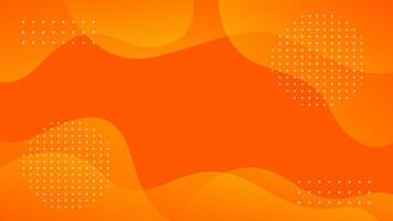 Orange background design with gradient wavy fluid shapes. Abstract wallpaper. Suitable for businesses selling banners, ads, events, templates, pages, and others vector