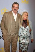 LOS ANGELES - OCT 4  Tom Selleck, Jillie Mack at the Carol Burnett 50th Anniversary Special Arrivals at the CBS Television City on October 4, 2017 in Los Angeles, CA photo