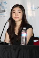 los angeles - sep 7 7 yuna Kim a el todas ese patinar los angeles 2010 prensa conferencia a pickwick Patinaje pista en septiembre 7, 2010 en burbank, California foto