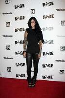 los angeles - sept 30 Kat von re llegando a el rabia juego lanzamiento a el barrios chinos histórico central plaza en septiembre 30, 2011 en los ángeles, California foto