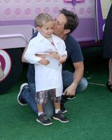 LOS ANGELES - SEP 26  Scott Wolf, son at the Doc McStuffins Doc Mobile Event at The Grove on September 26, 2013 in Los Angeles, CA photo