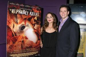 Eliza Dushku   Tom Malloy arriving at the Alphabet Killer Screening at the Laemmle's Monica 4 Theaters in Santa Monica, CA November 14, 2008 photo