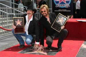 Kix Brooks  Ronnie Dunn Brooks  Dunn receive a star on the Hollywood Walk of Fame on Hollywood Blvd in   Los Angeles, CA August 4, 2008 photo