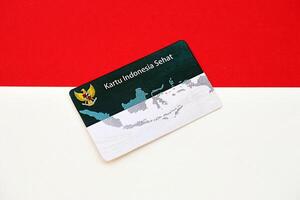 Indonesian KIS Healthy Indonesia card for medical insurance originally called Kartu indonesia sehat photo